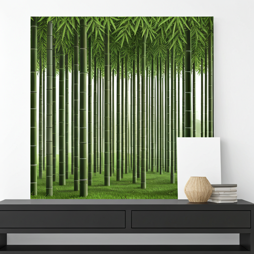 Geometric Bamboo Forest
